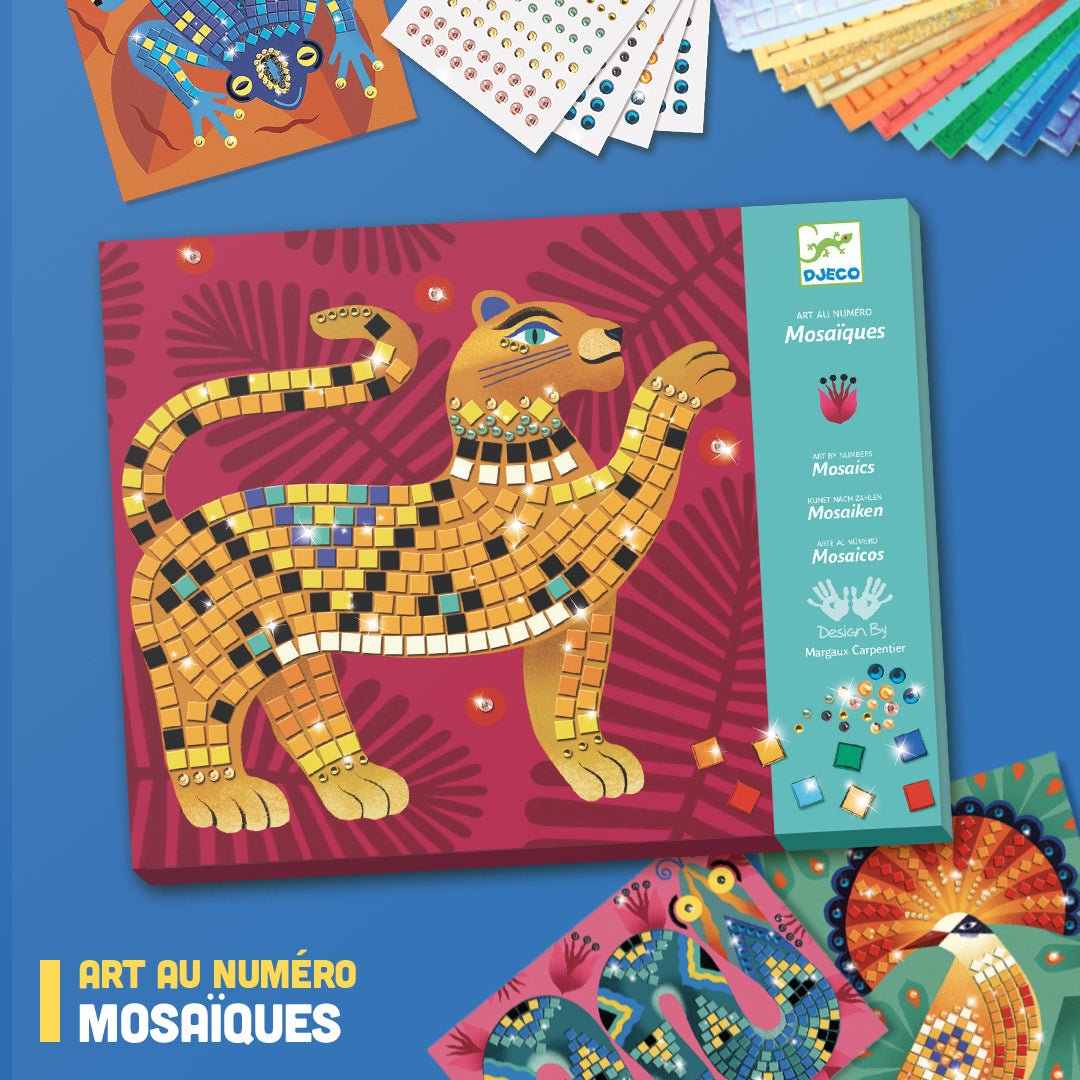 Djeco | Mozaïek | Deep in the Jungle | Art by Number | 7-13 jaar - Kleine Eland