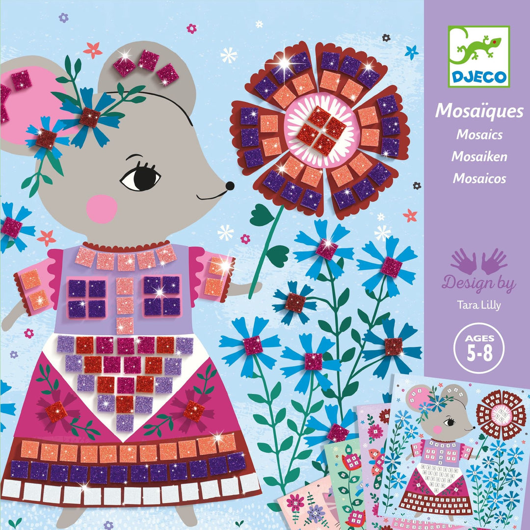 Djeco | Mozaïek | Lovely Pets | Art by Number | 5-8 jaar - Kleine Eland