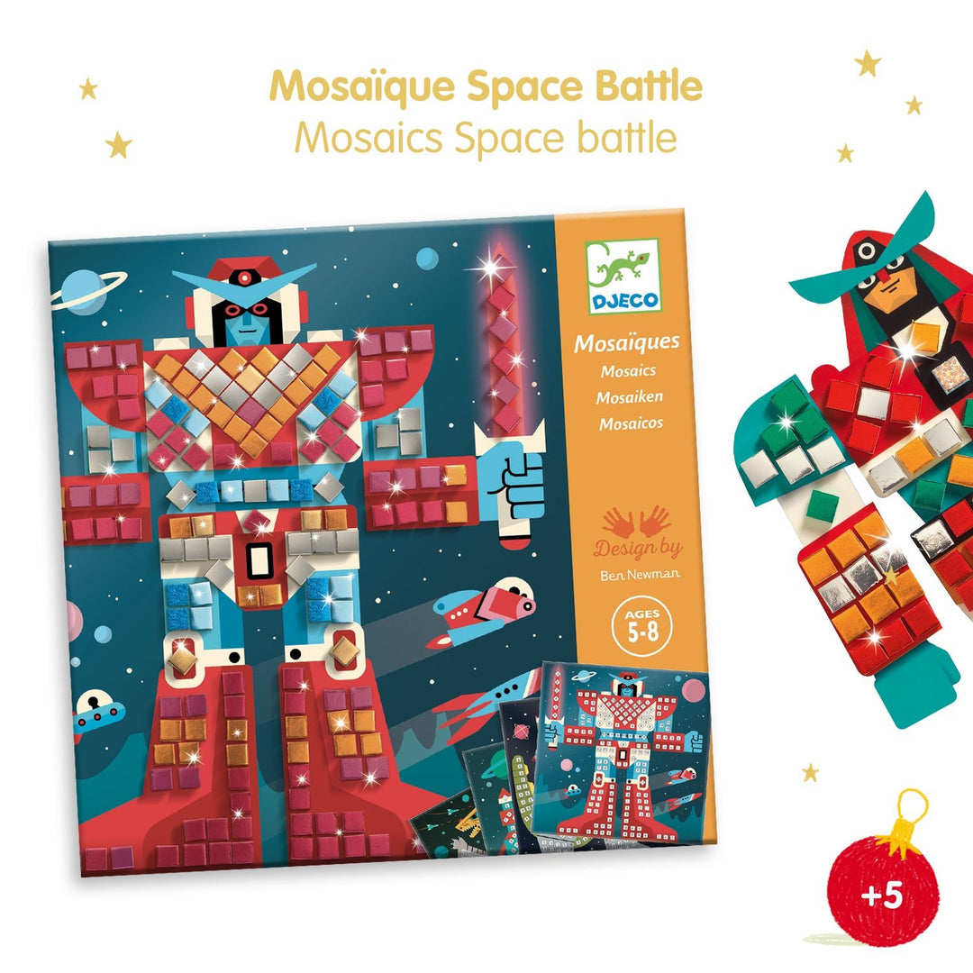 Djeco | Mozaïek | Space Battle | Art by Number | 7-12 jaar - Kleine Eland