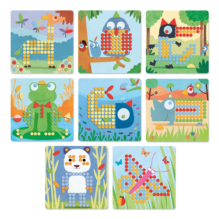 Djeco | Mozaïekspel | Rigolo | 4+ - Kleine Eland