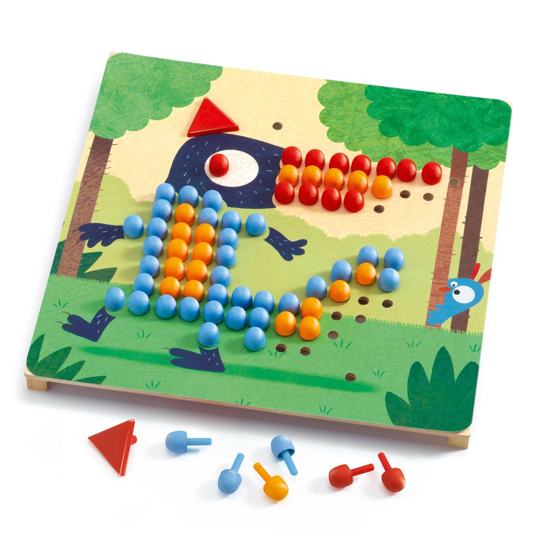 Djeco | Mozaïekspel | Rigolo | 4+ - Kleine Eland