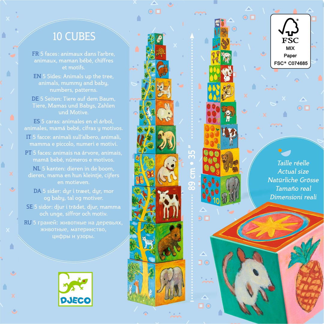 Djeco | My Friends Blocks | Stapelblokken | 1+ - Kleine Eland