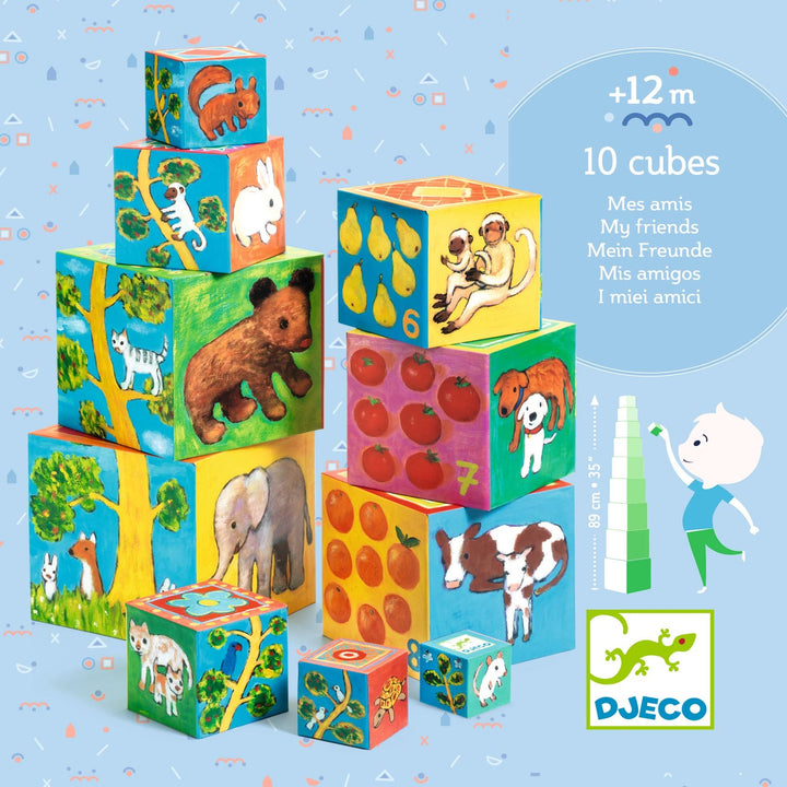 Djeco | My Friends Blocks | Stapelblokken | 1+ - Kleine Eland