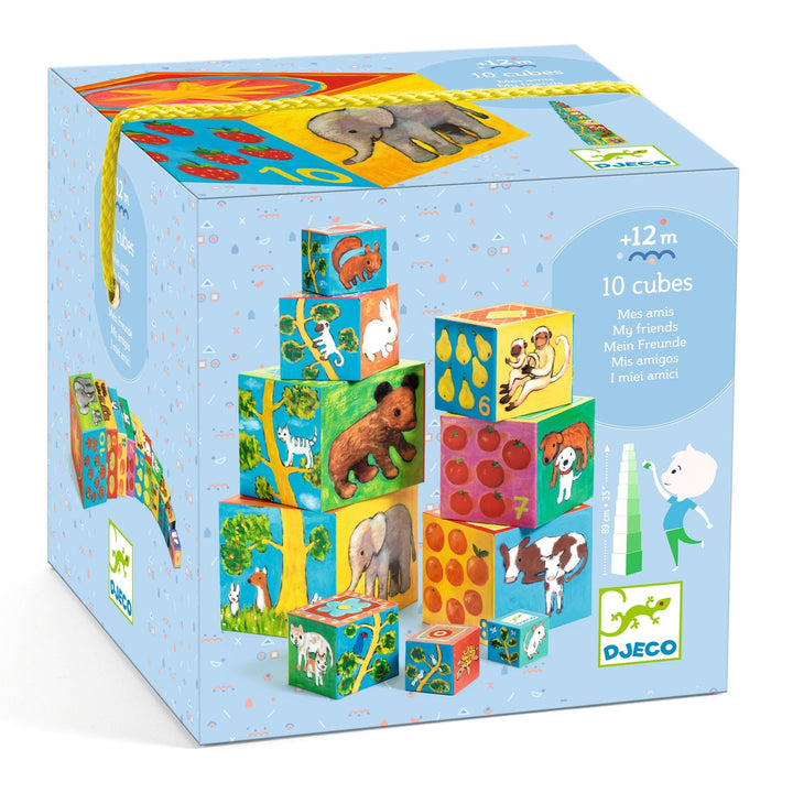 Djeco | My Friends Blocks | Stapelblokken | 1+ - Kleine Eland