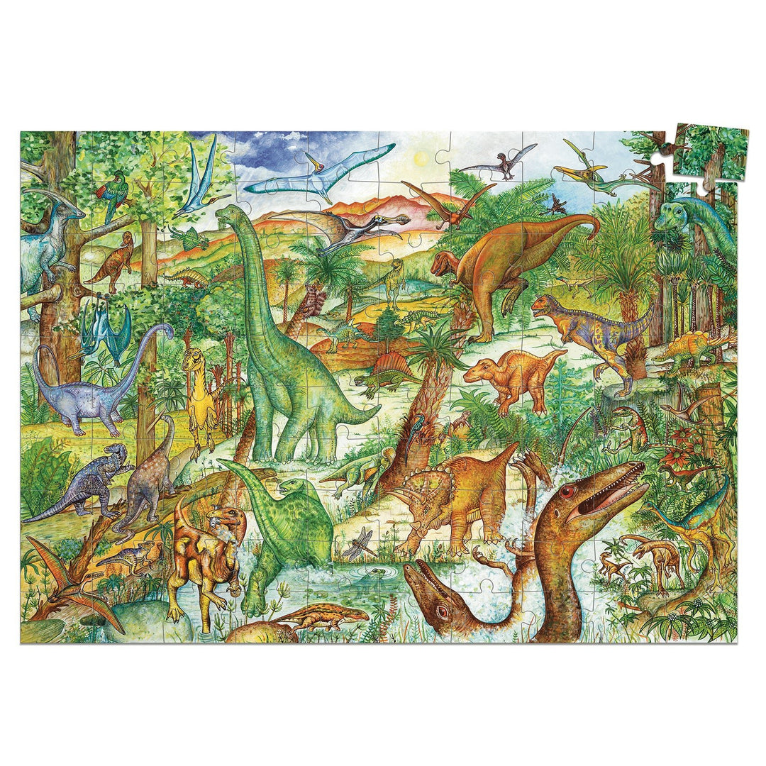 Djeco | Observation Puzzle | Dinosaurs | 100 stukjes | 5+ - Kleine Eland