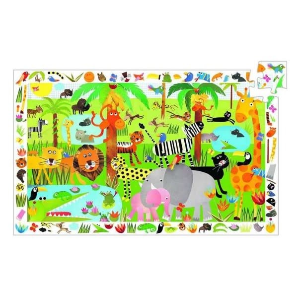 Djeco | Observation Puzzle | Jungle | 35 stukjes | 3+ - Kleine Eland