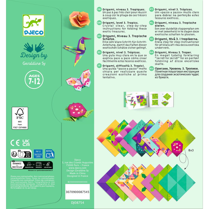 Djeco | Origami | Tropics | 7-12 jaar - Kleine Eland