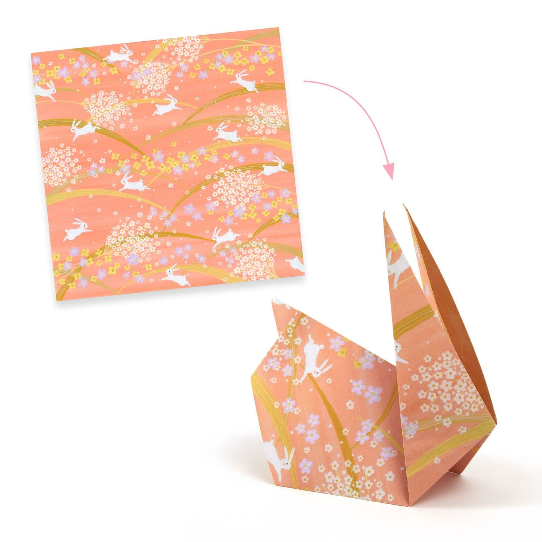 Djeco | Origami Vouwblaadjes | Haru | 100 vellen | 5+ - Kleine Eland