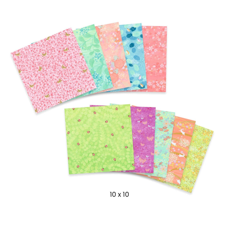 Djeco | Origami Vouwblaadjes | Haru | 100 vellen | 5+ - Kleine Eland