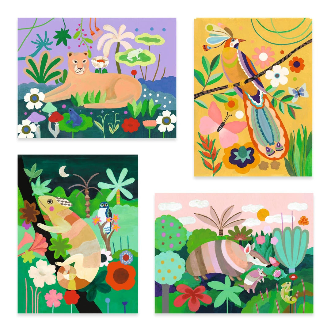 Djeco | Painting Set | Tropical Forest | 7 - 12 jaar - Kleine Eland