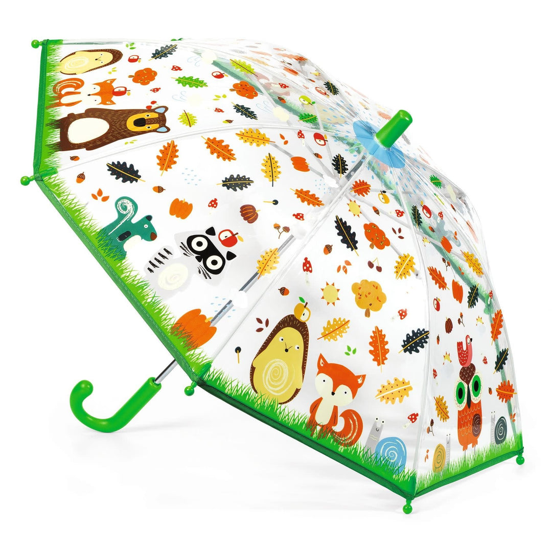 Djeco | Paraplu | L 55 cm | ø 68 cm | Animals of the Forest | 3+ - Kleine Eland