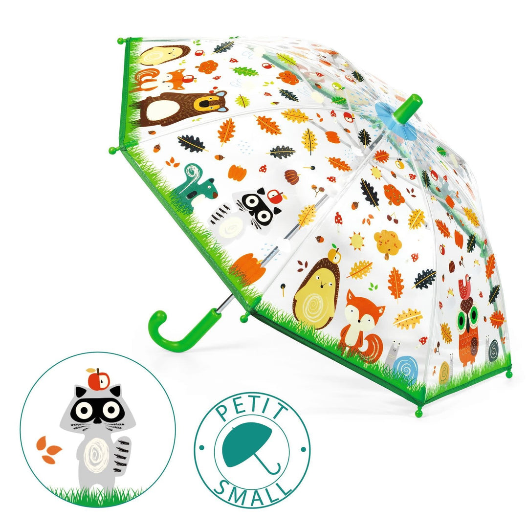 Djeco | Paraplu | L 55 cm | ø 68 cm | Animals of the Forest | 3+ - Kleine Eland