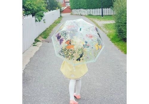 Djeco | Paraplu | L 68 cm | ø 70 cm | Bloemen en Vogels | 3+ - Kleine Eland