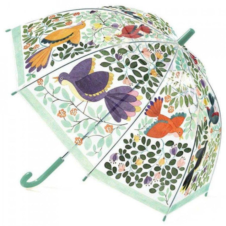 Djeco | Paraplu | L 68 cm | ø 70 cm | Bloemen en Vogels | 3+ - Kleine Eland