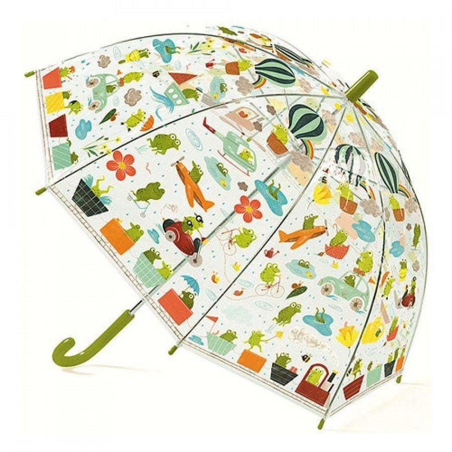 Djeco | Paraplu | L 68 cm | ø 70 cm | Kikkers | 3+ - Kleine Eland