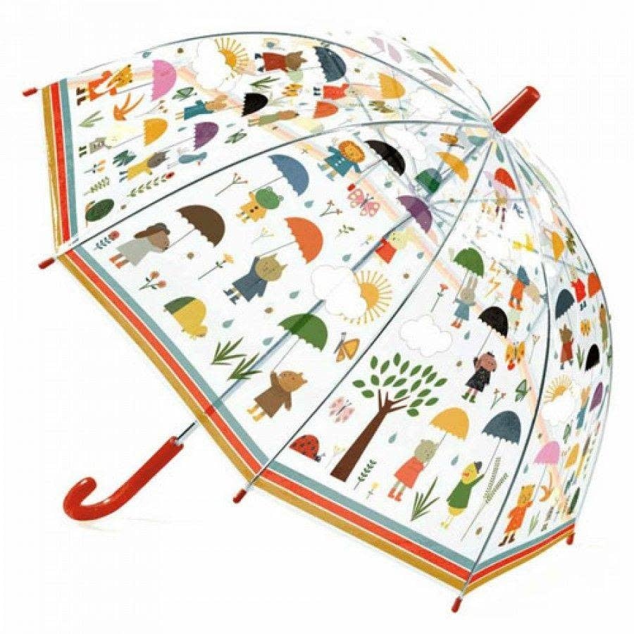 Djeco | Paraplu | L 68 cm | ø 70 cm | Onder de Regen | 3+ - Kleine Eland