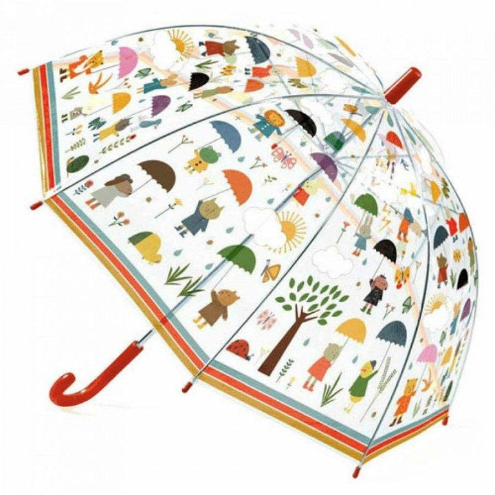 Djeco | Paraplu | L 68 cm | ø 70 cm | Onder de Regen | 3+ - Kleine Eland