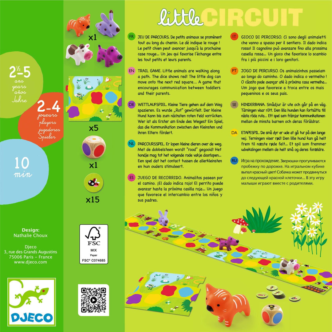 Djeco | Parcourspel | Little Circuit | 2,5 - 5 jaar - Kleine Eland