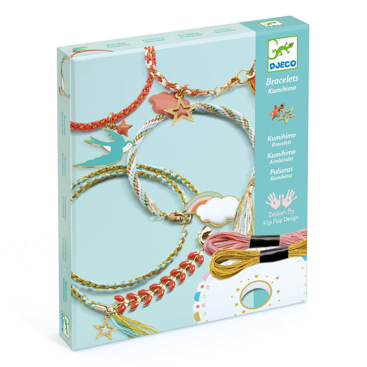 Djeco | Perles &amp; Bijoux | Céleste | Kumihimo Armbanden | 8+ - Kleine Eland