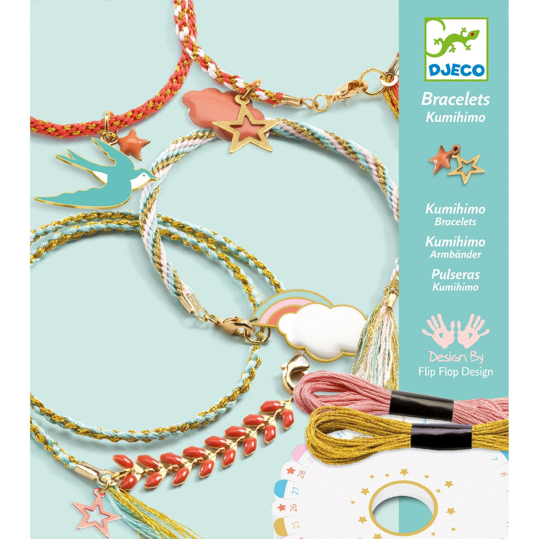 Djeco | Perles &amp; Bijoux | Céleste | Kumihimo Armbanden | 8+ - Kleine Eland