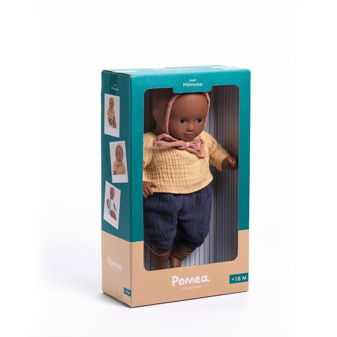 Djeco | Pomea Poppen Collectie | Baby Mimosa | 32 cm |+18 mnd - Kleine Eland