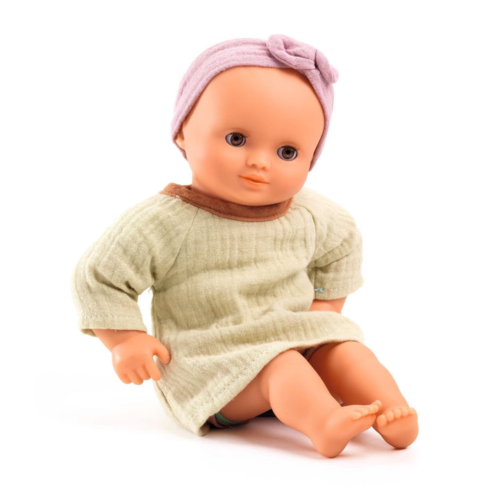Djeco | Pomea Poppen Collectie | Baby Pistache | 32 cm |+18 mnd - Kleine Eland