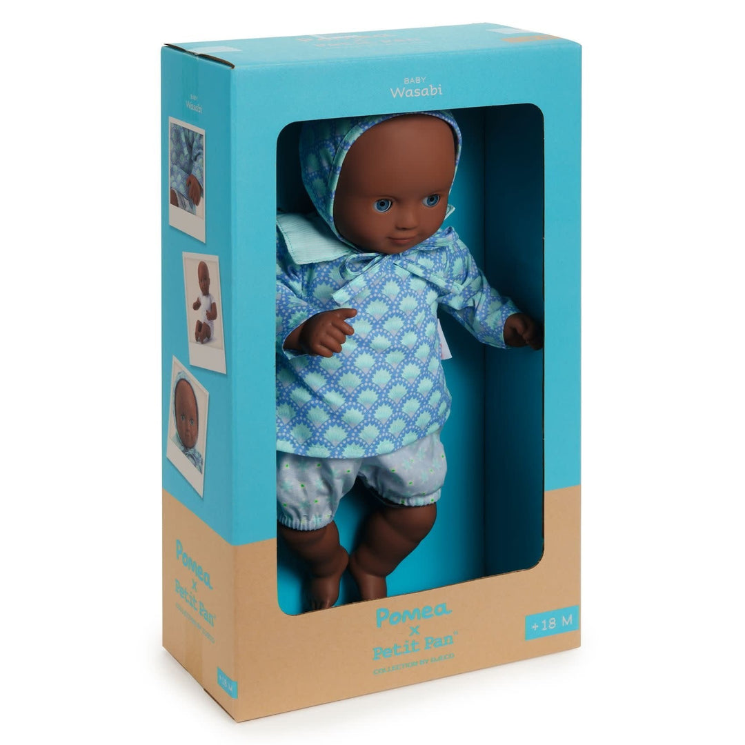 Djeco | Pomea Poppen Collectie | Baby Wasabi | 32 cm |+18 mnd - Kleine Eland