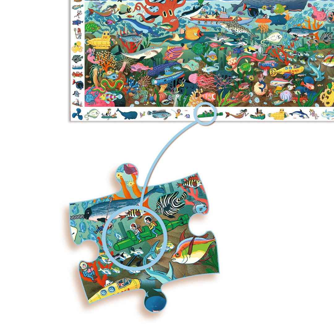 Djeco | Puzzel | De geheimen van de zee | 200 stukjes | 6+ - Kleine Eland