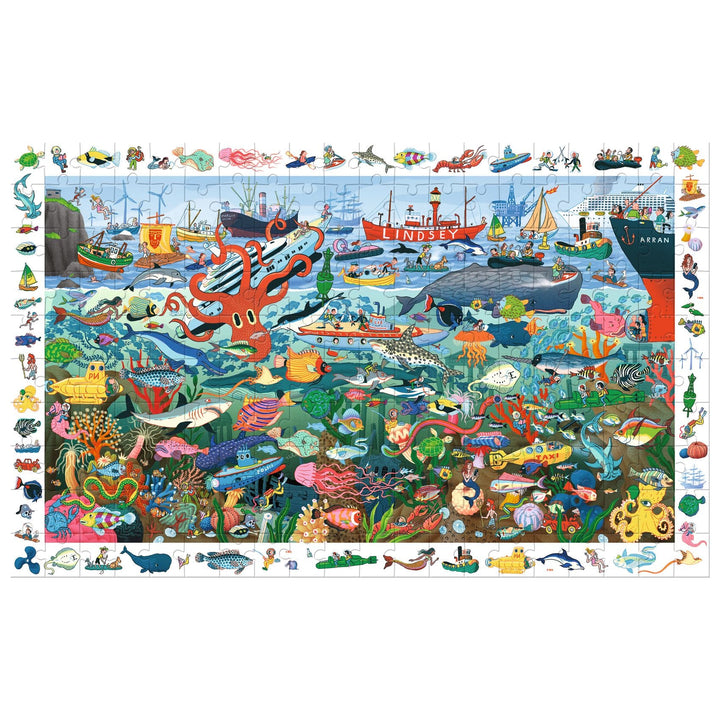 Djeco | Puzzel | De geheimen van de zee | 200 stukjes | 6+ - Kleine Eland
