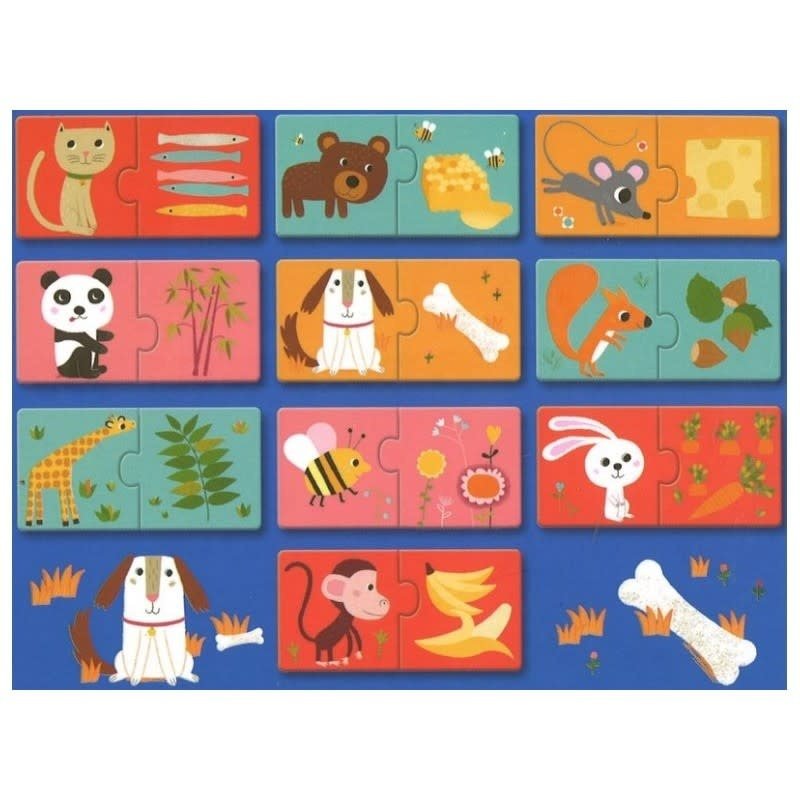 Djeco | Puzzel Duo | Aan Tafel! | 24 delig | 2+ - Kleine Eland