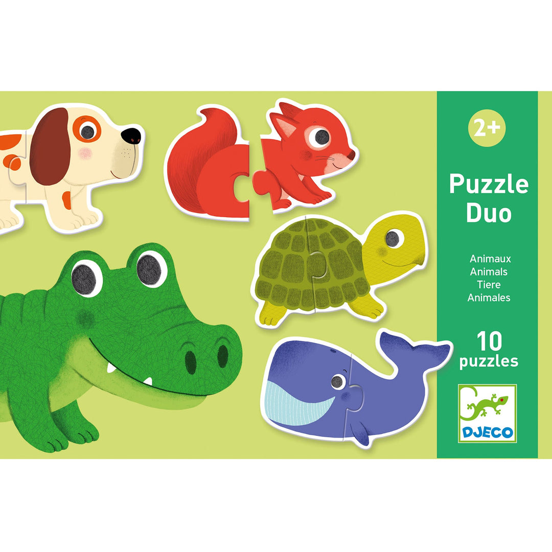 Djeco | Puzzel Duo | Dieren | 20 delig | 2+ - Kleine Eland