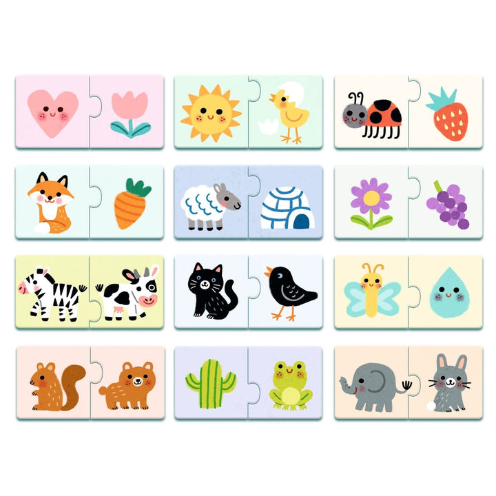 Djeco | Puzzel Duo | Kleuren | 24 delig | 2+ - Kleine Eland