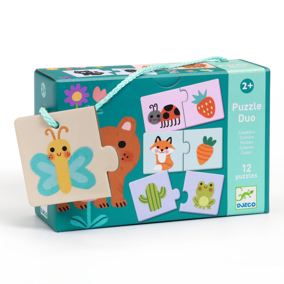 Djeco | Puzzel Duo | Kleuren | 24 delig | 2+ - Kleine Eland