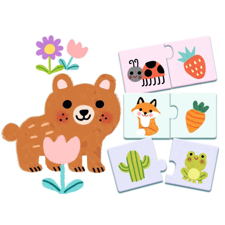 Djeco | Puzzel Duo | Kleuren | 24 delig | 2+ - Kleine Eland