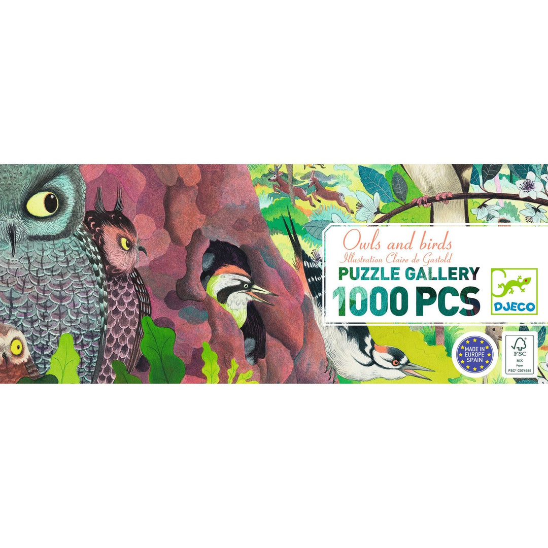 Djeco | Puzzel | Owls and birds | 1000 stukjes | 9+ - Kleine Eland