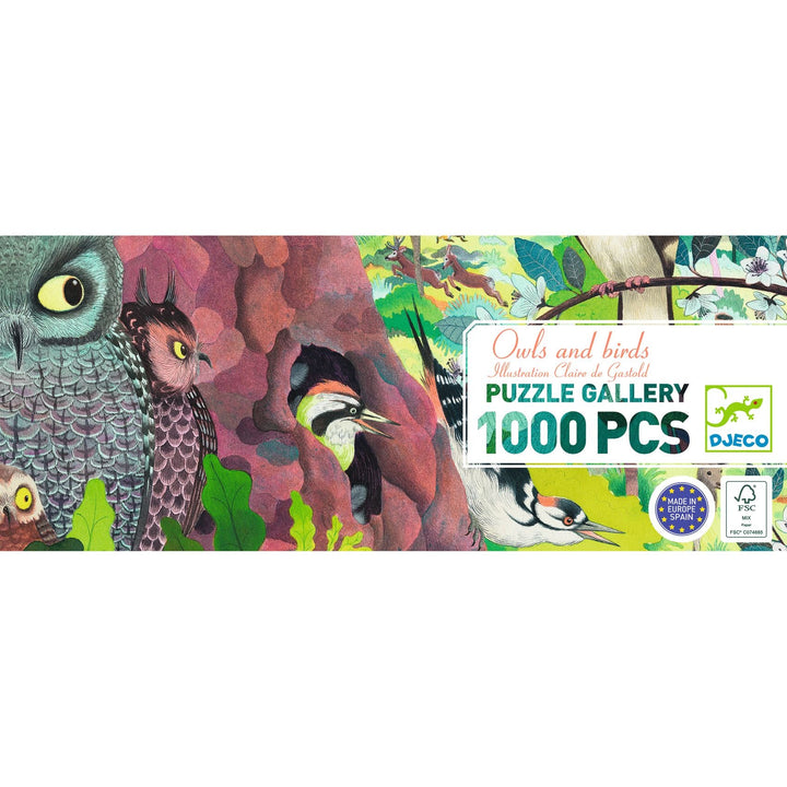 Djeco | Puzzel | Owls and birds | 1000 stukjes | 9+ - Kleine Eland