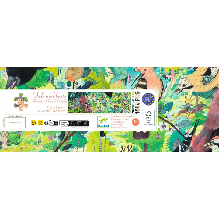 Djeco | Puzzel | Owls and birds | 1000 stukjes | 9+ - Kleine Eland