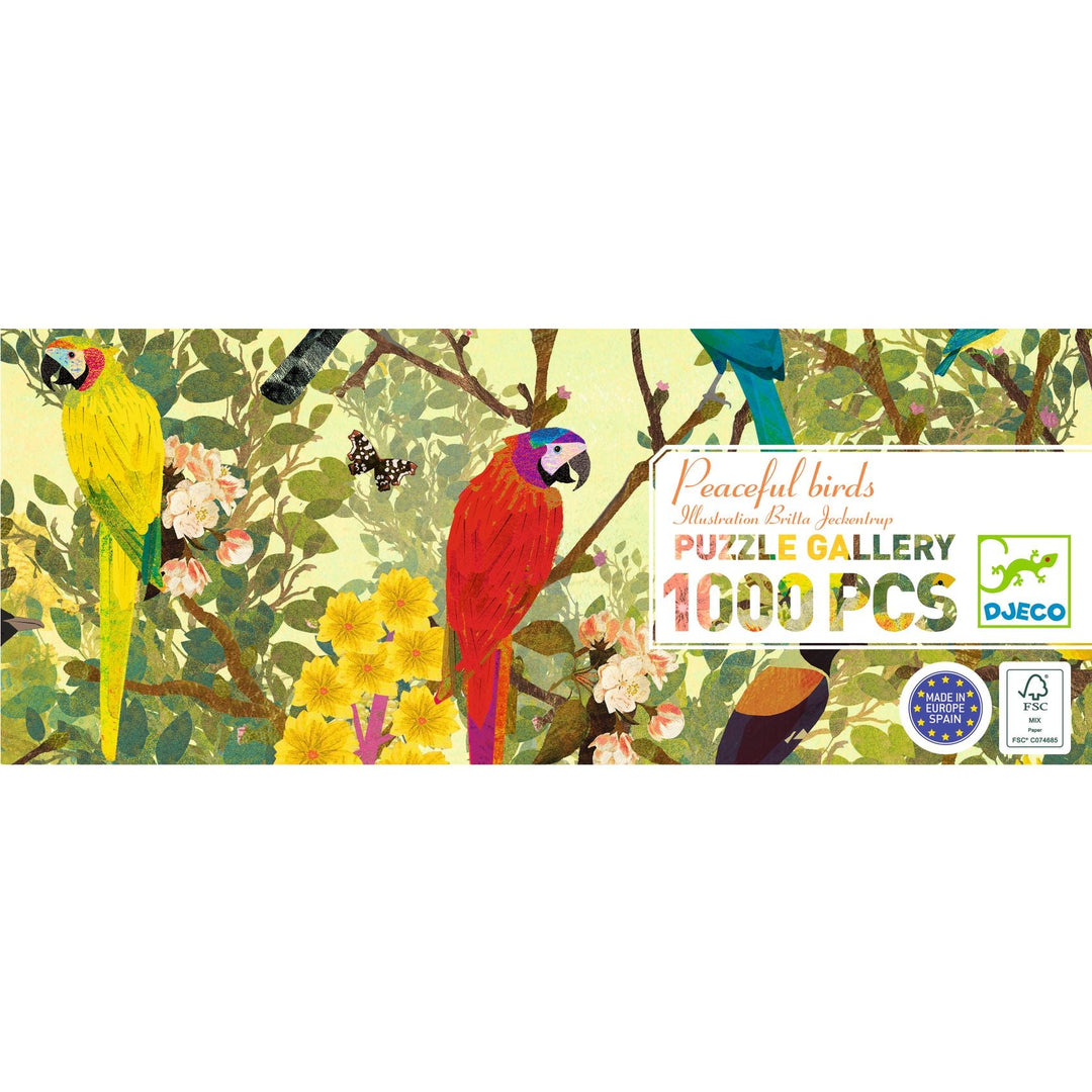 Djeco | Puzzel | Peaceful Birds | 1000 stukjes | 9+ - Kleine Eland