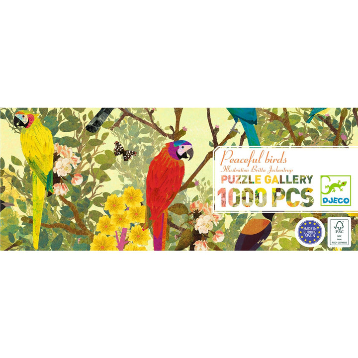 Djeco | Puzzel | Peaceful Birds | 1000 stukjes | 9+ - Kleine Eland