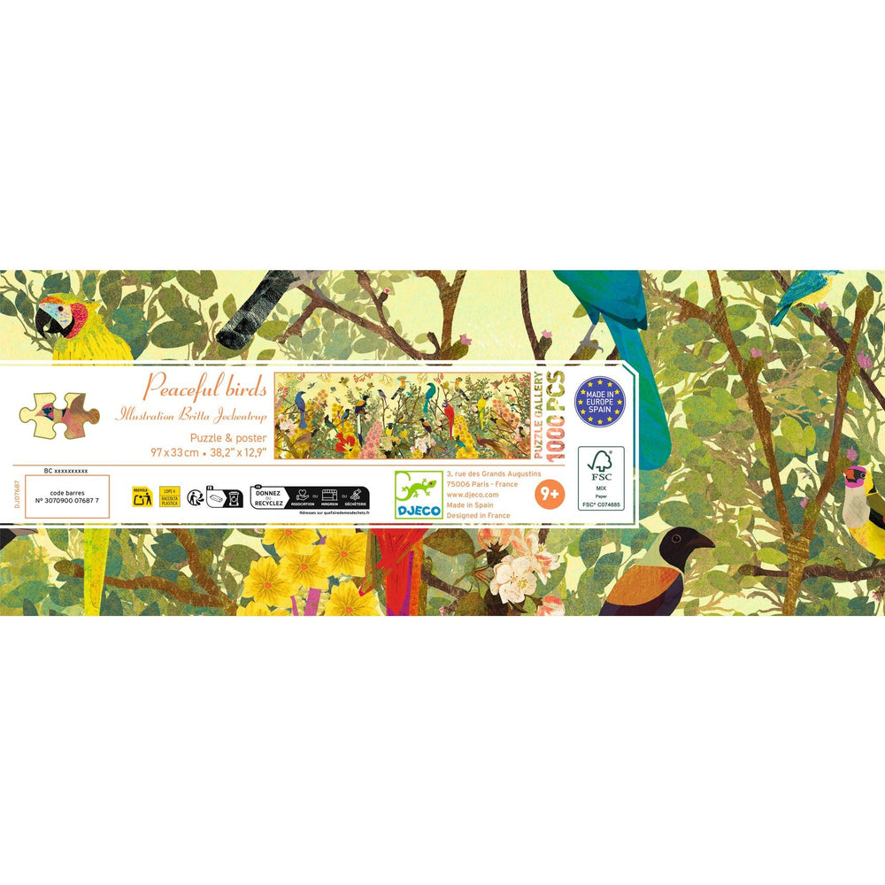 Djeco | Puzzel | Peaceful Birds | 1000 stukjes | 9+ - Kleine Eland