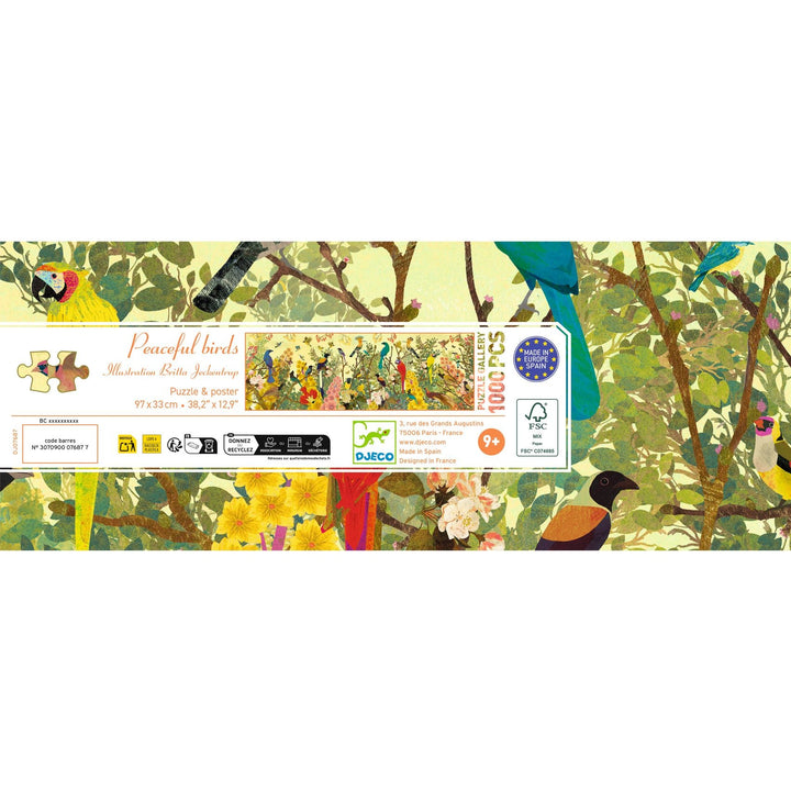 Djeco | Puzzel | Peaceful Birds | 1000 stukjes | 9+ - Kleine Eland