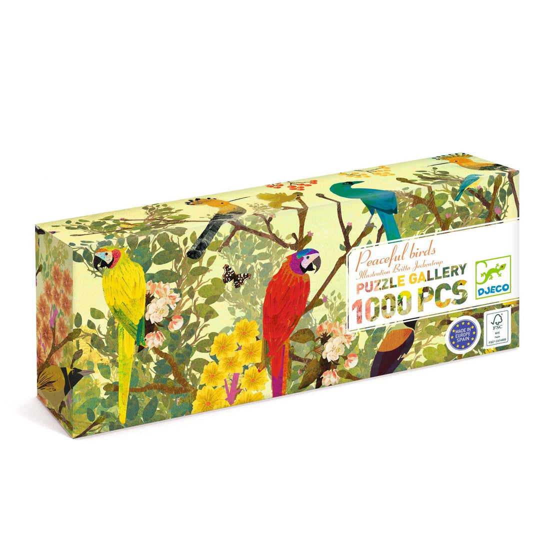 Djeco | Puzzel | Peaceful Birds | 1000 stukjes | 9+ - Kleine Eland