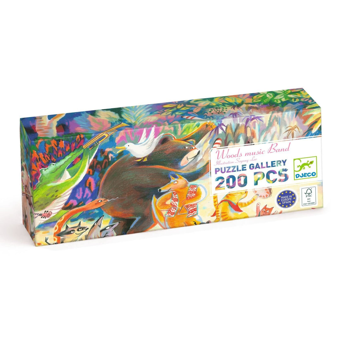 Djeco | Puzzle Gallery | Woods music Band | 200 stukjes - Kleine Eland
