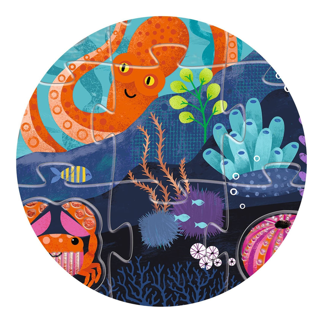 Djeco | Puzzle | Giant Sea | 70 x 50 cm | 24 + 8 stukjes | 3+ - Kleine Eland
