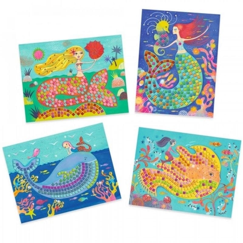 Djeco | Relief Collages| Art by Number | The Mermaid&