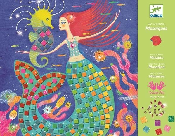 Djeco | Relief Collages| Art by Number | The Mermaid&