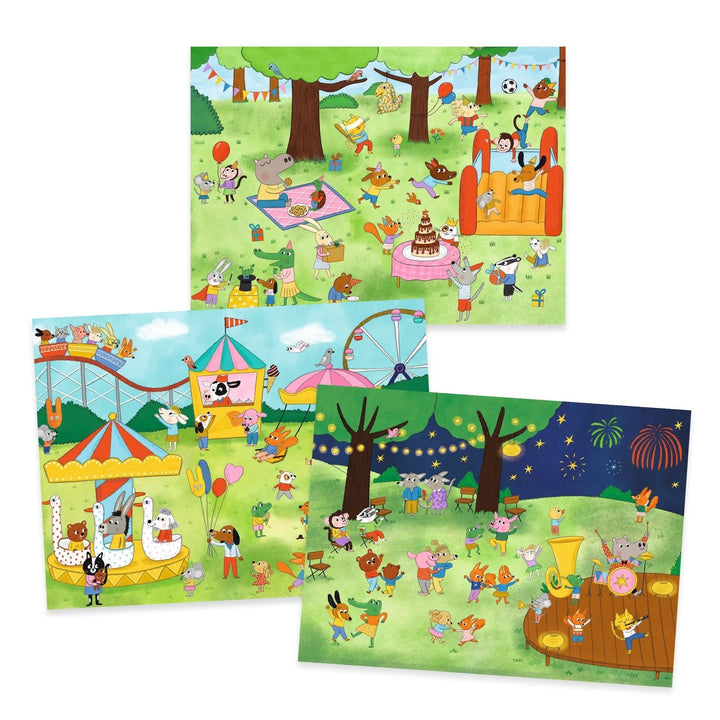 Djeco | Rub on Transferstickers | Het is feest! | 5 - 8 jaar - Kleine Eland
