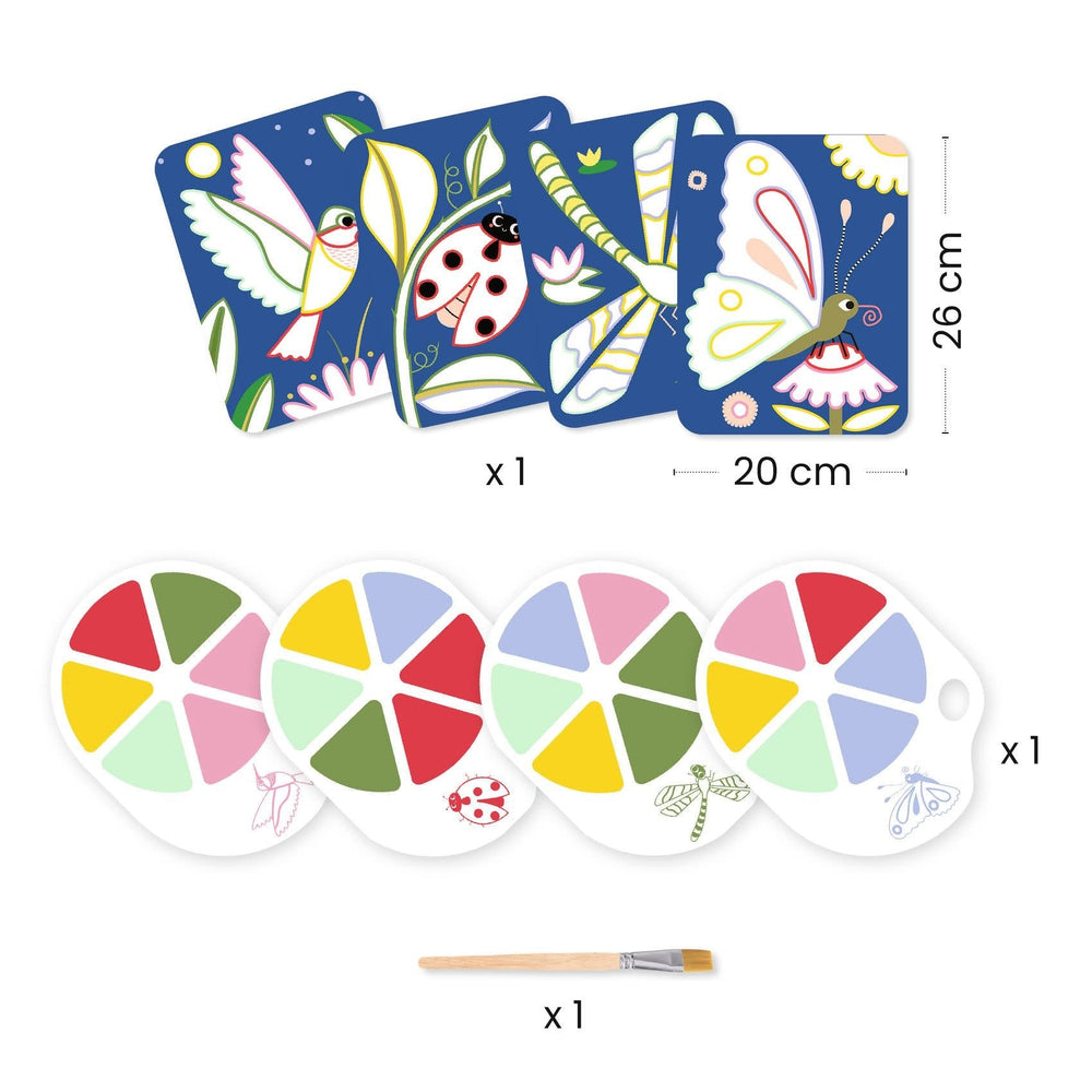Djeco | Schilderen met een Pallet | Kleine Beestjes | 3 - 6 jaar - Kleine Eland