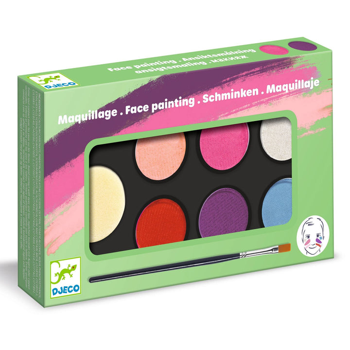 Djeco | Schmink | Palette 6 kleuren | Sweet | 3+ - Kleine Eland