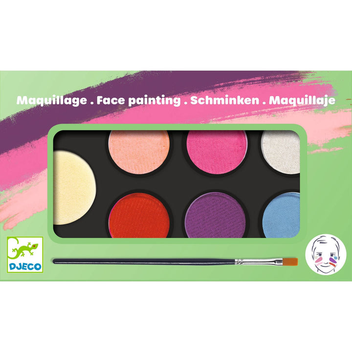 Djeco | Schmink | Palette 6 kleuren | Sweet | 3+ - Kleine Eland